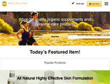 Tablet Screenshot of naturaveda.com